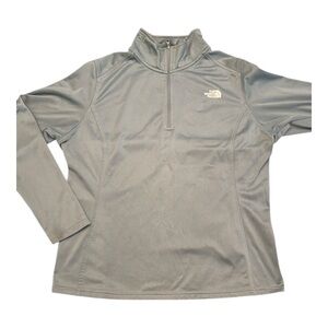 The North Face Women's Teal Quarter-Zip Pull Over Size XL